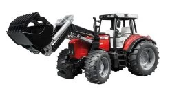Bruder Toy Massey Ferguson 7480 Tractor With Loader
