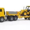 Bruder Toy MAN TGA Low Loader Truck With JCB 4CX Backhoe Loader 1 Bruder Toy MAN TGA Low Loader Truck With JCB 4CX Backhoe Loader -Equestrian Sales Store 027766