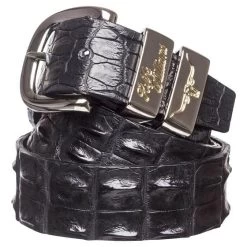 RM Williams Mens Crocodile Leather Belt