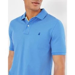 Joules Mens Woody Classic Fit Polo Shirt 9 Joules Mens Woody Classic Fit Polo Shirt -Equestrian Sales Store 216477 blue f