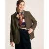Joules Womens Bramble Wool Blazer -Equestrian Sales Store 223446 brwntwd a model1 5