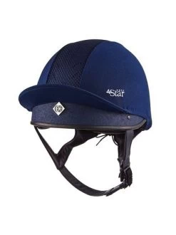 Charles Owen Junior 4Star Jockey Skull Navy