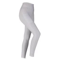 Shires Womens Aubrion Hudson Riding Tights -Equestrian Sales Store 8112 white