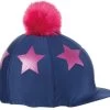 Shires Glitter Star Hat Cover -Equestrian Sales Store 829 navy 1