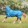 Shires Highlander Original 0g Lite Turnout Rug Detachable Neck Teal 1 Shires Highlander Original 0g Lite Turnout Rug Detachable Neck Teal -Equestrian Sales Store 9393 teal 2