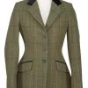 Shires Ladies Aubrion Saratoga Tweed Jacket Red/Yellow/Blue Check -Equestrian Sales Store 9785 rybchk min