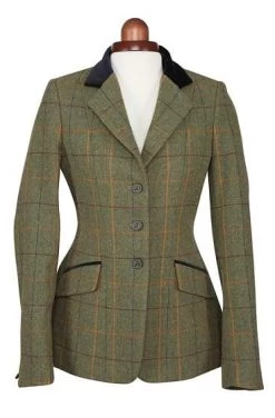 Shires Ladies Aubrion Saratoga Tweed Jacket Red/Yellow/Blue Check