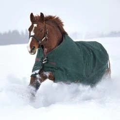 Horseware Rambo Original 100g Lite Turnout Rug Green/Red