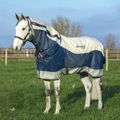 Horseware Rambo Summer Series Turnout Rug Navy/Grey