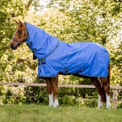 Horseware Amigo Hero Ripstop Plus 100g Turnout Rug Blue/Navy & Grey