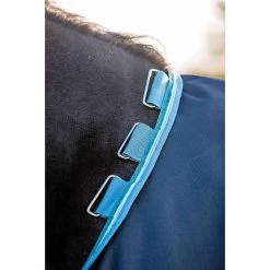 Horseware Amigo Bravo 12 Plus Turnout Rug Bundle Navy/Turquoise, Aqua & Blue -Equestrian Sales Store aart82 bedc amigo bravo 12 turnout lite 100g disc 11