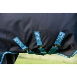 Horseware Amigo Bravo 12 Plus Turnout Rug Bundle Navy/Turquoise, Aqua & Blue -Equestrian Sales Store aart82 bedc amigo bravo 12 turnout lite 100g disc 6