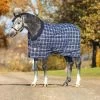 Horseware Rhino Original Vari-Layer Medium Stable Rug 250g Navy Check/Indigo