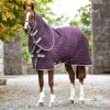 Horseware Amigo Stable Plus Medium Rug 200g Fig/Navy/Tan -Equestrian Sales Store abrdt2 gfbm 1