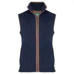 Alan Paine Mens Aylsham Fleece Waistcoat -Equestrian Sales Store alan paine aylsham men s waistcoat in dark navy 1