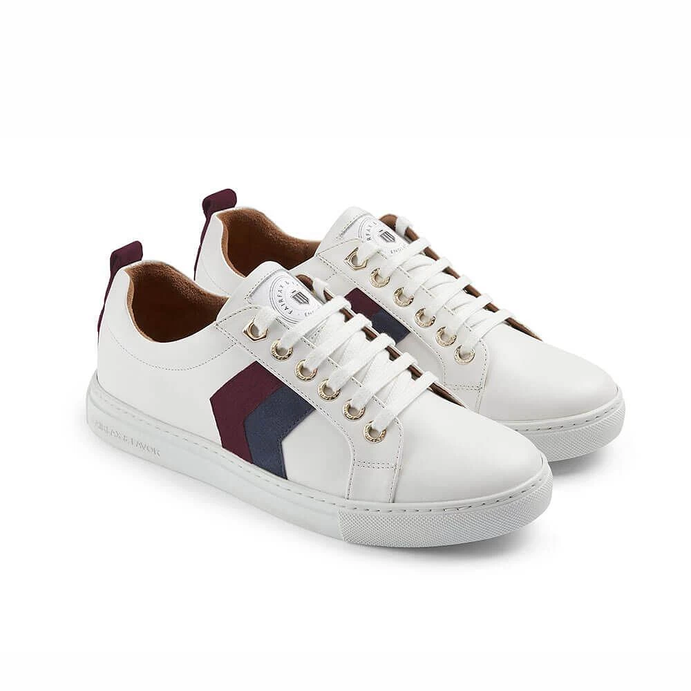 Fairfax & Favor Womens Alexandra Leather Trainers Stockist Exclusive Plum/Ink 3 Fairfax & Favor Womens Alexandra Leather Trainers Stockist Exclusive Plum/Ink