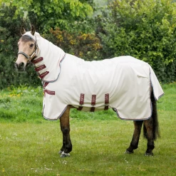 Horseware Rambo Pony Hoody Fly Rug Sand/Cherry/Peach/Blue