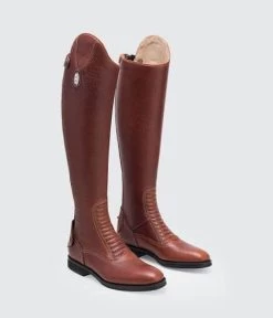 Secchiari Artemide Cotto Riding Boots Brown Tan