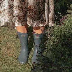 Le Chameau Ladies Iris Bottillon Jersey Lined Wellington Boots -Equestrian Sales Store b1