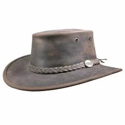 Barmah Leather Hat Bronco Brown