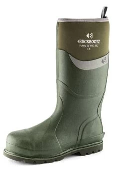 Buckler BuckBootz Safety Wellington Boot Green BBZ6000GR