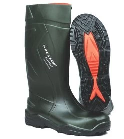 Dunlop Purofort Plus Full Safety Wellingtons Green