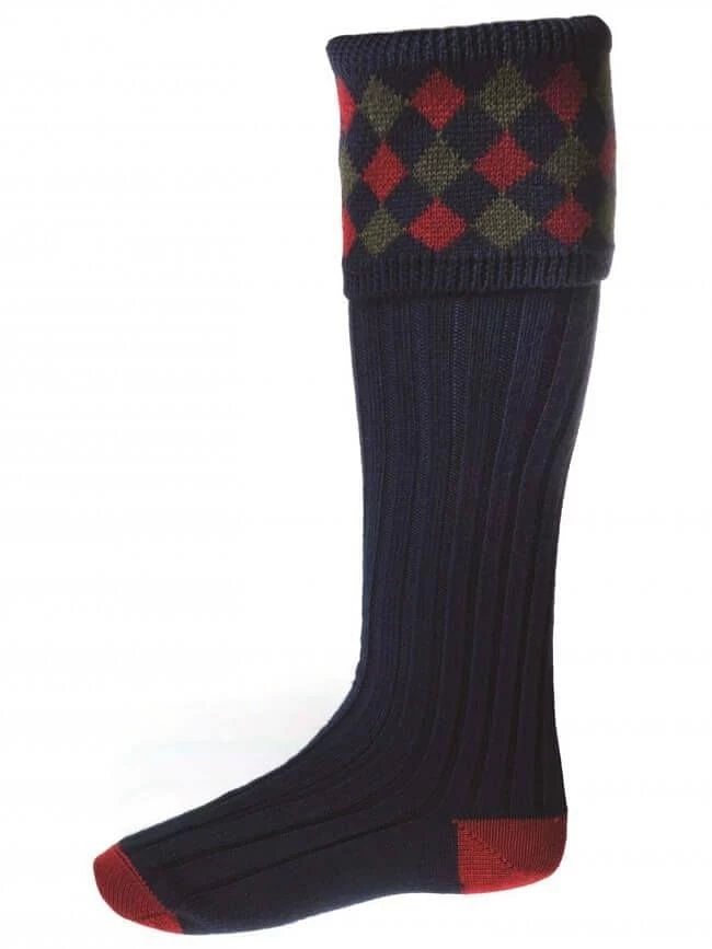 House Of Cheviot Mens Chequers Socks 4 House Of Cheviot Mens Chequers Socks - Image 2