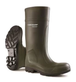 Dunlop Purofort Professional Full Safety Wellingtons Green