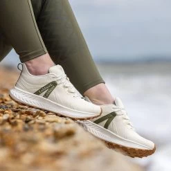 LeMieux Womens Trax Waterproof Trainers -Equestrian Sales Store ecru portrait