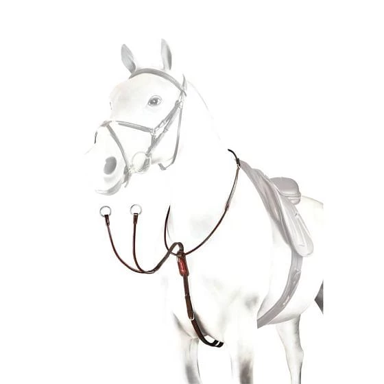 Equipe Patent Rolled Leather Running Martingale 3 Equipe Patent Rolled Leather Running Martingale