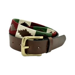 Ibex Of England Brown Leather Polo Belt