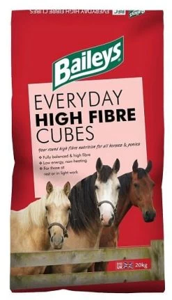 Baileys Everyday High Fibre Cube Horse Feed 20kg