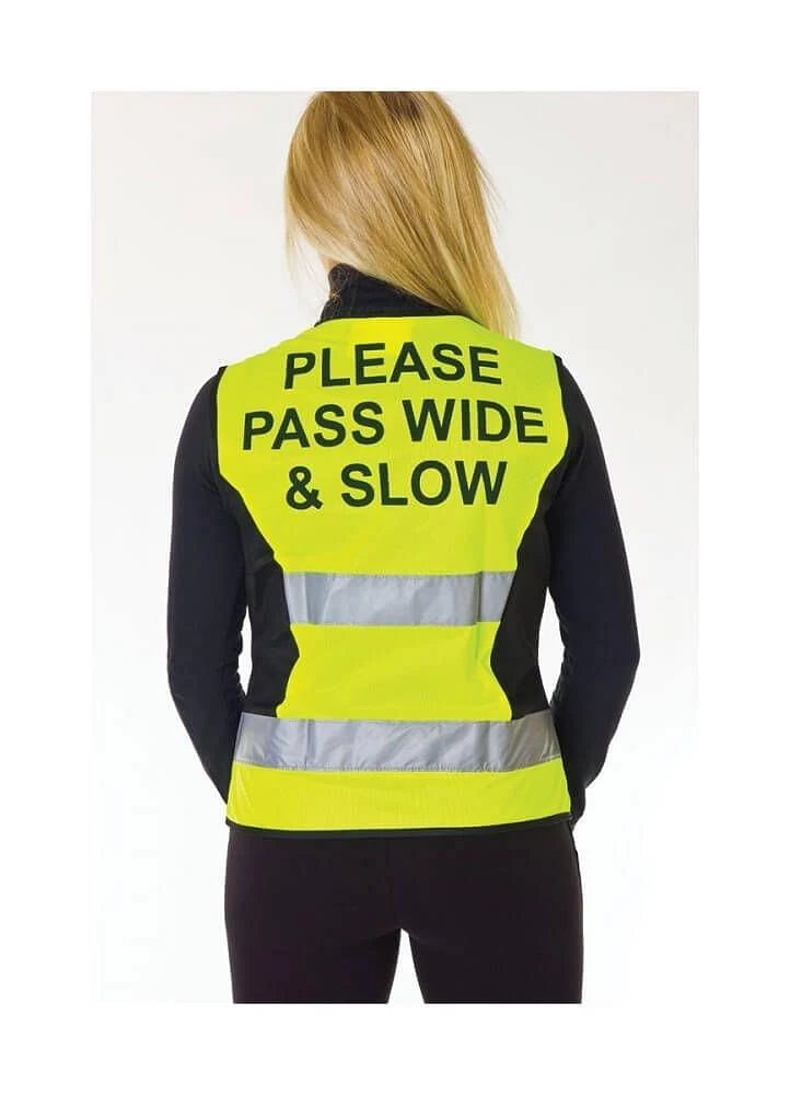 Hy Equestrian HyVIZ Waistcoat Please Pass Wide & Slow 5 Hy Equestrian HyVIZ Waistcoat Please Pass Wide & Slow - Image 3