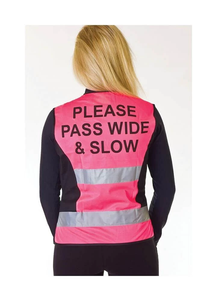 Hy Equestrian HyVIZ Waistcoat Please Pass Wide & Slow 4 Hy Equestrian HyVIZ Waistcoat Please Pass Wide & Slow - Image 2