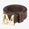LeMieux Ladies Monogram Belt -Equestrian Sales Store it03145 product monogrambelt brown 1
