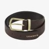 LeMieux Debossed Leather Belt -Equestrian Sales Store it03302 product debossedleatherbelt brown 1
