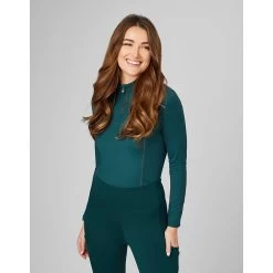 LeMieux Womens Base Layer Spruce -Equestrian Sales Store it03318 studio baselayer spruce 2