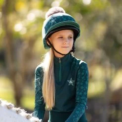 LeMieux Mini Base Layer Spruce -Equestrian Sales Store it03337 lifestyle minibaselayer spruce 1