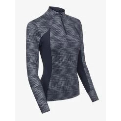 LeMieux Womens Eleanor Reflective Base Layer 13 LeMieux Womens Eleanor Reflective Base Layer -Equestrian Sales Store it03368 product eleanorbaselayer navy 3