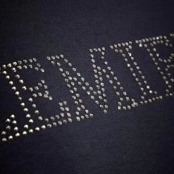 LeMieux Womens Diamante T-Shirt -Equestrian Sales Store it03427 detail ladiesdiamantetshirt navy 1