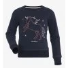 LeMieux Mini Camilla Crew Sweatshirt -Equestrian Sales Store it03493 product minicamillacrew navy 1