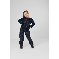 LeMieux Mini Flow Waterproof Trousers -Equestrian Sales Store it03500 studio miniflowwaterprooftrousers navy 1