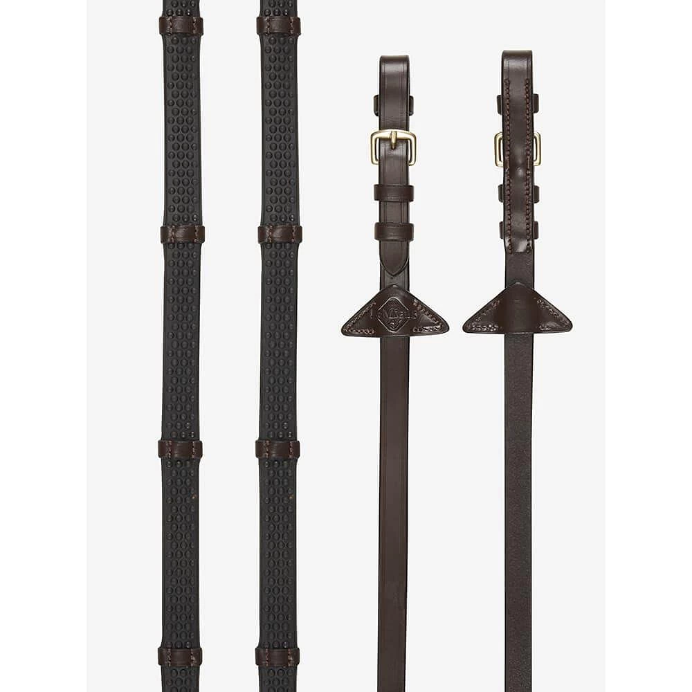 LeMieux Soft Rubber Reins With Stoppers 4 LeMieux Soft Rubber Reins With Stoppers - Image 2