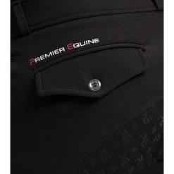 Premier Equine Mens Levanzo Full Seat Gel Breeches -Equestrian Sales Store levanzo breeches black 3