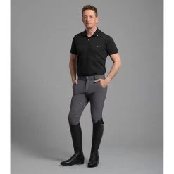 Premier Equine Mens Levanzo Full Seat Gel Breeches -Equestrian Sales Store levanzo mens full seat gel riding breeches anthracite anthracite
