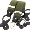 Sax Mens Luxury Braces Olive -Equestrian Sales Store luxury brace olive