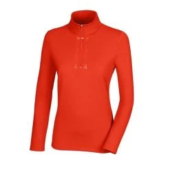 Pikeur Womens Glossy Zip Shirt Burnt Orange
