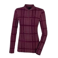 Pikeur Womens Flock Print Zip Shirt Mulberry
