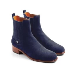 Fairfax & Favor Womens Rockingham Suede Chelsea Boots Ink