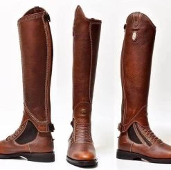 Secchiari Olanda Cotto Half Chaps Light Brown 7 Secchiari Olanda Cotto Half Chaps Light Brown -Equestrian Sales Store secchiari hera cotto ankle jodhpur boots light brown 1 1